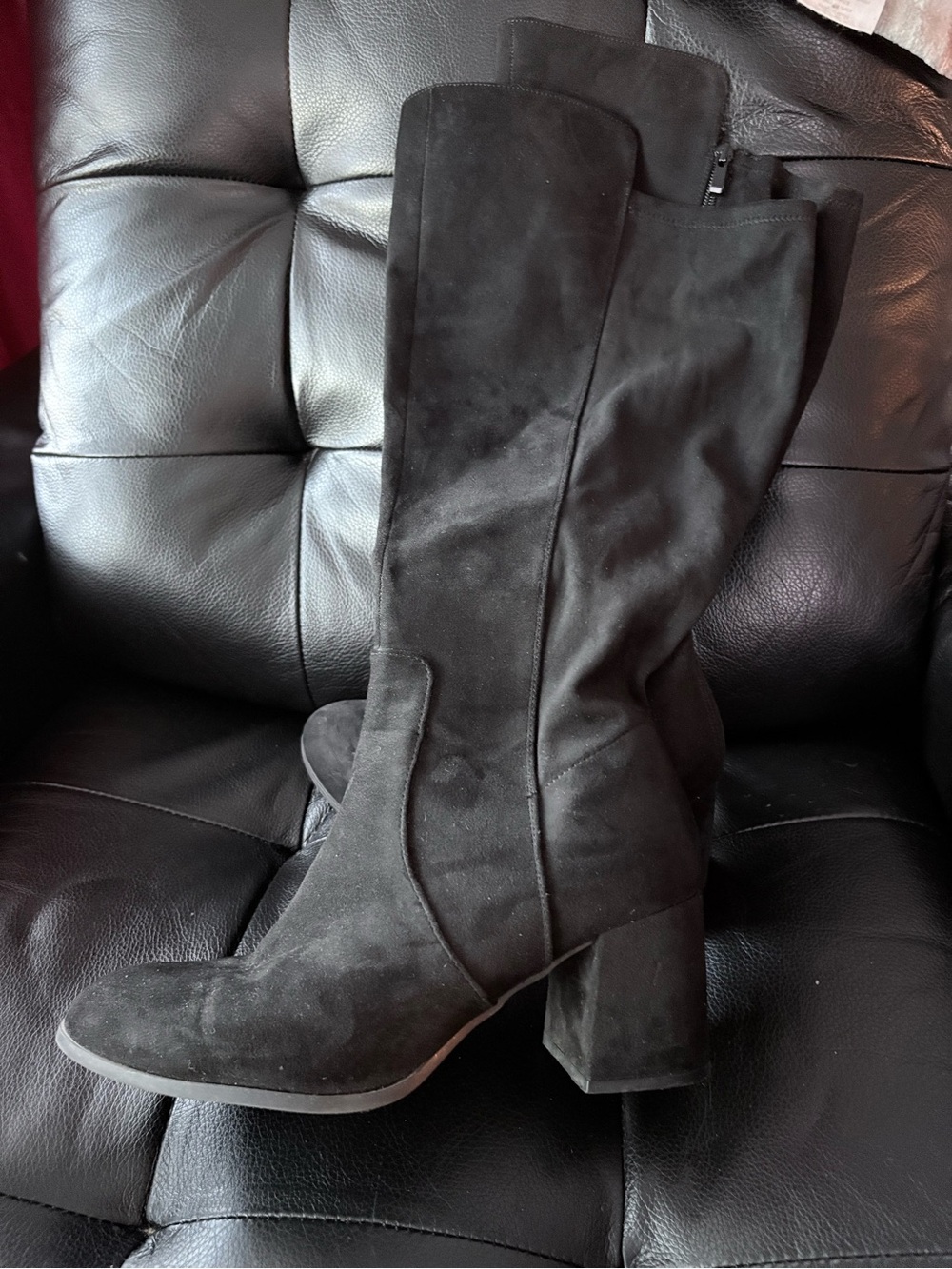 torrid Black Over-the-Knee Suede Block Heel Boots